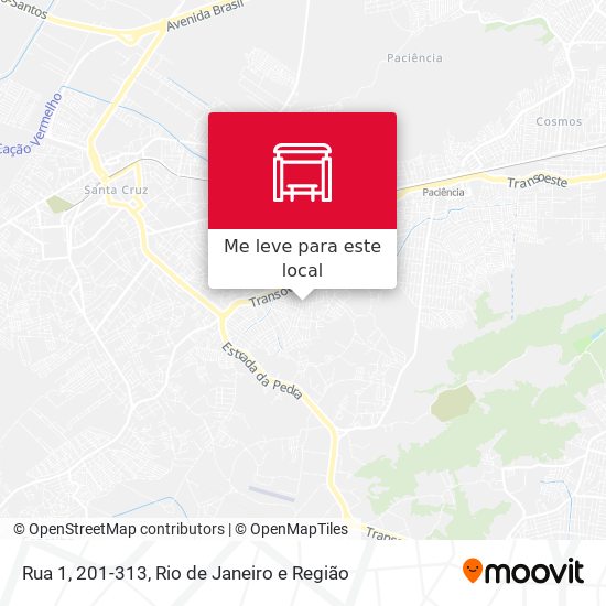 Rua 1, 201-313 mapa