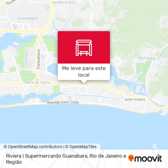 Riviera | Supermercardo Guanabara mapa