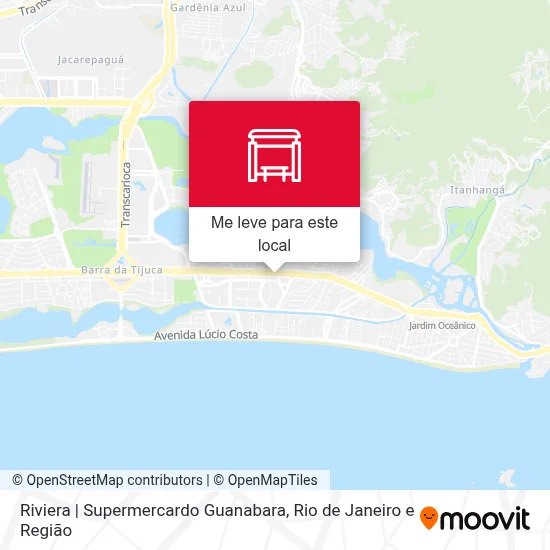Riviera | Supermercardo Guanabara mapa