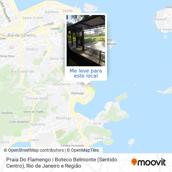 Praia Do Flamengo | Boteco Belmonte (Sentido Centro) mapa