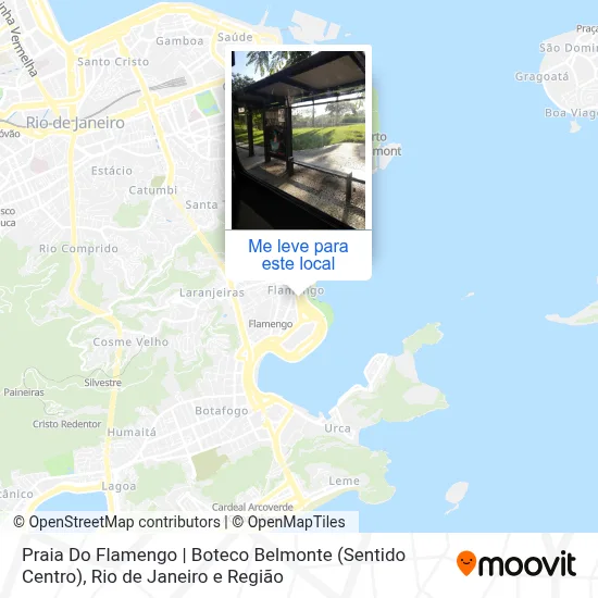 Praia Do Flamengo | Boteco Belmonte (Sentido Centro) mapa