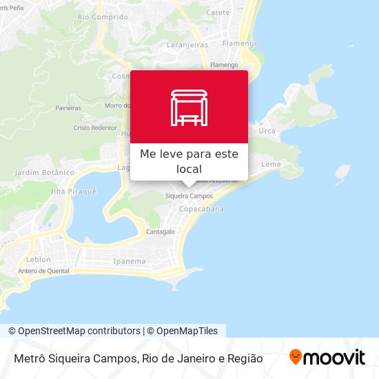 Metrô Siqueira Campos mapa