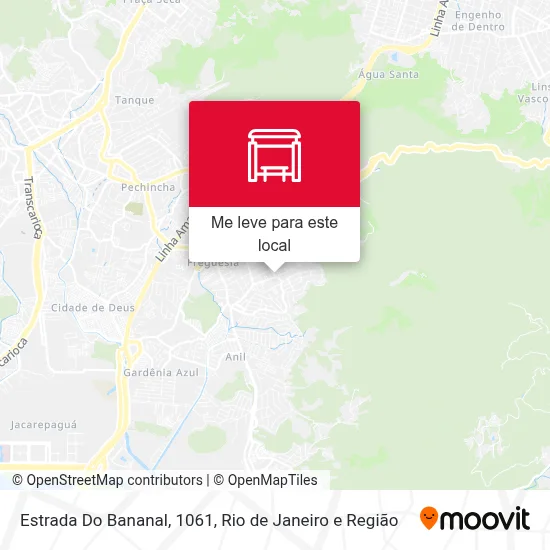 Estrada Do Bananal, 1061 mapa