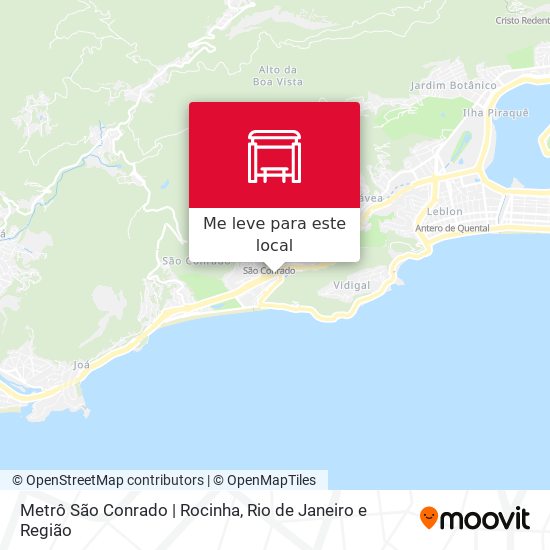 Metrô São Conrado | Rocinha mapa
