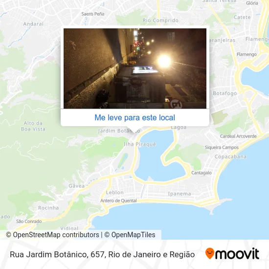 Rua Jardim Botânico, 657 mapa