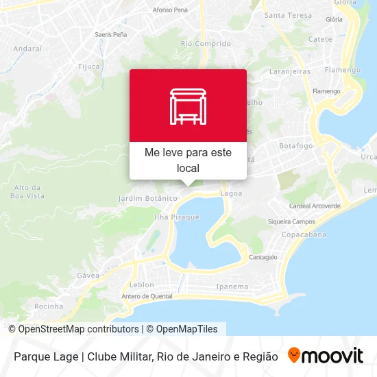 Parque Lage | Clube Militar mapa