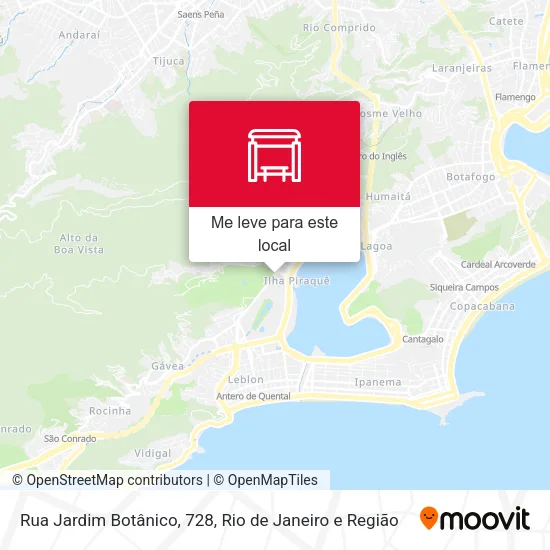 Rua Jardim Botânico, 728 mapa