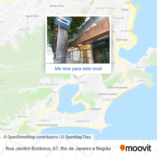 Rua Jardim Botânico, 67 mapa