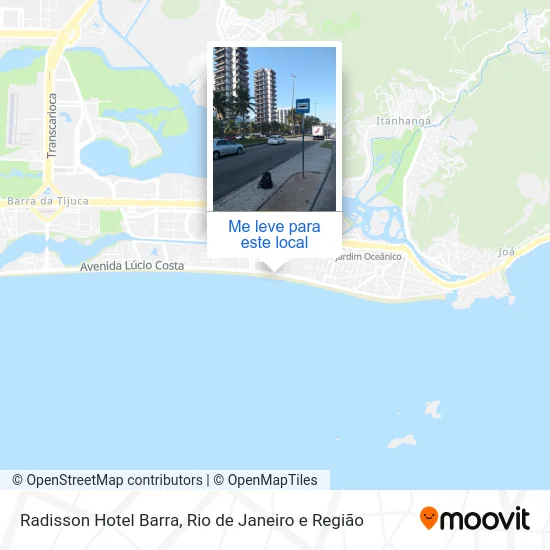 Radisson Hotel Barra mapa