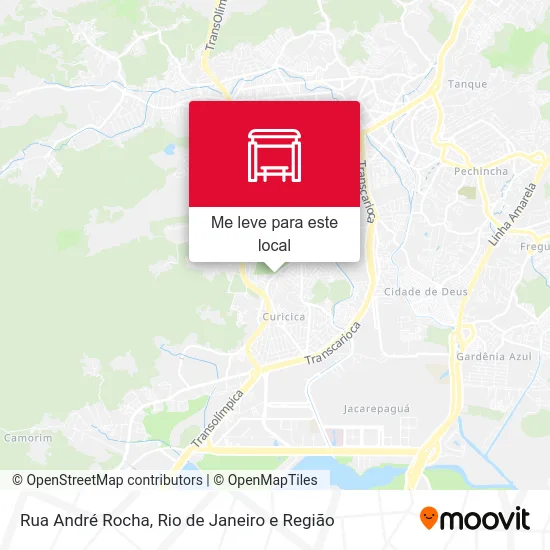 Rua André Rocha mapa