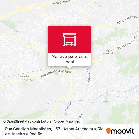 Rua Cândido Magalhães, 157 | Assaí Atacadista mapa