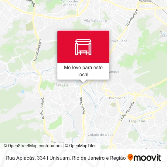 Rua Apiacás, 334 | Unisuam mapa