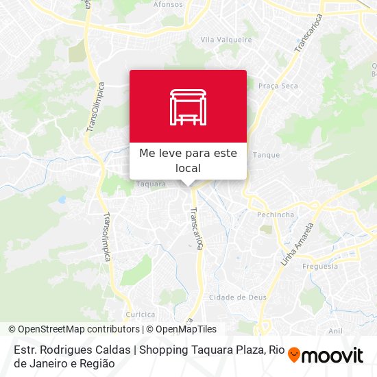 Estr. Rodrigues Caldas | Shopping Taquara Plaza mapa