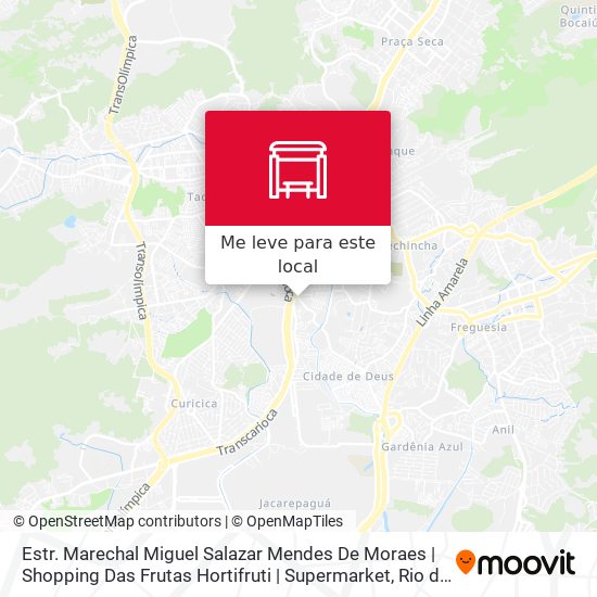 Estr. Marechal Miguel Salazar Mendes De Moraes | Shopping Das Frutas Hortifruti | Supermarket mapa