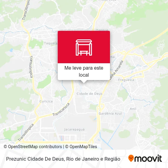 Prezunic Cidade De Deus mapa