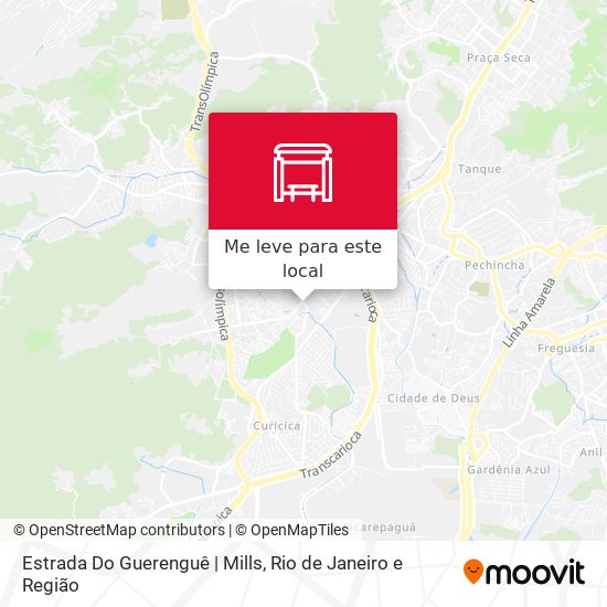 Estrada Do Guerenguê | Mills mapa
