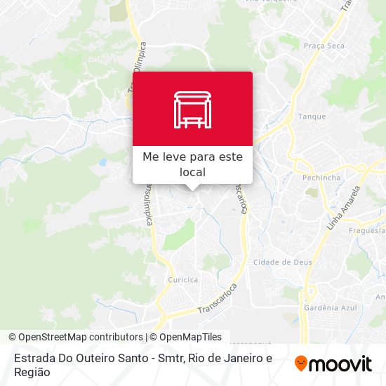 Estrada Do Outeiro Santo - Smtr mapa