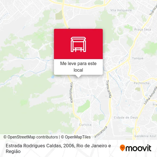 Estrada Rodrigues Caldas, 2006 mapa