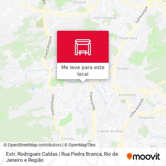 Estr. Rodrigues Caldas | Rua Pedra Branca mapa