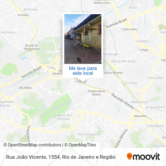 Rua João Vicente, 1554 mapa
