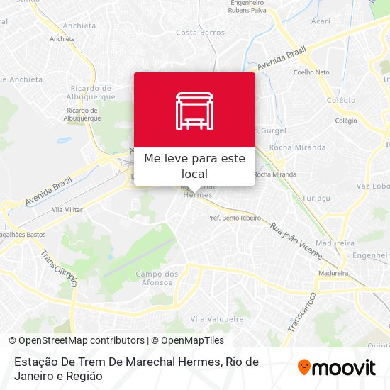 Estação De Trem De Marechal Hermes mapa