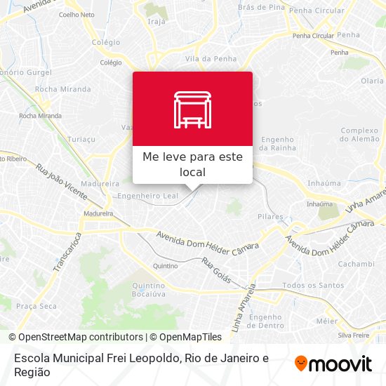 Escola Municipal Frei Leopoldo mapa