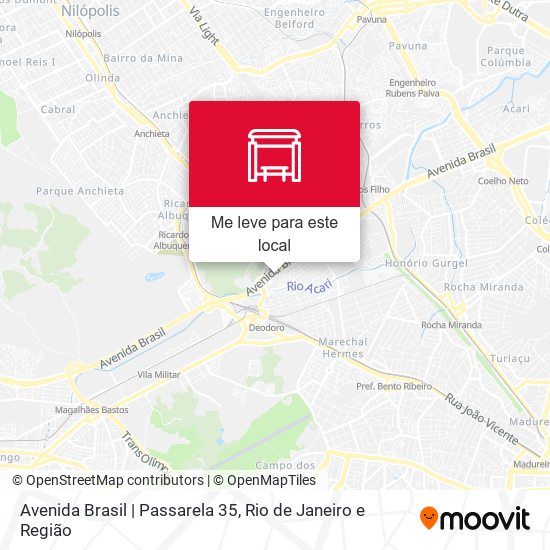 Avenida Brasil | Passarela 35 mapa