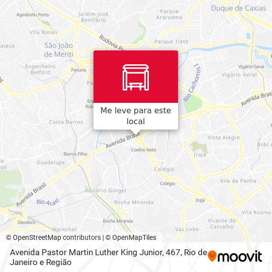 Avenida Pastor Martin Luther King Junior, 467 mapa