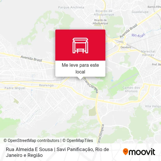 Rua Almeida E Sousa | Savi Panificação mapa