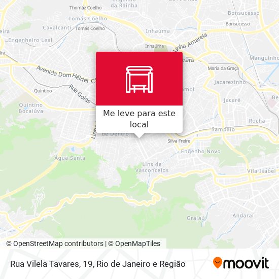 Rua Vilela Tavares, 19 mapa