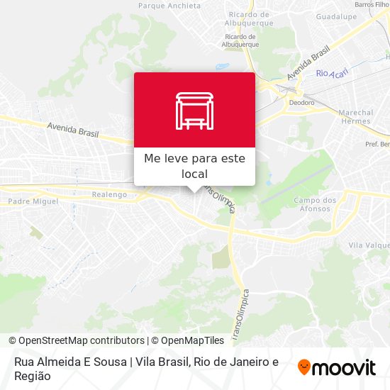 Rua Almeida E Sousa | Vila Brasil mapa