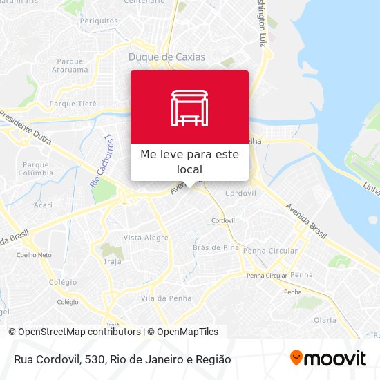 Rua Cordovil, 530 mapa