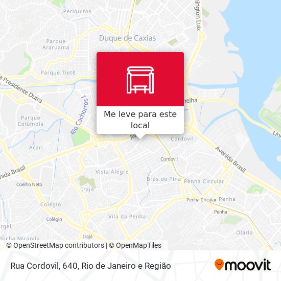 Rua Cordovil, 640 mapa