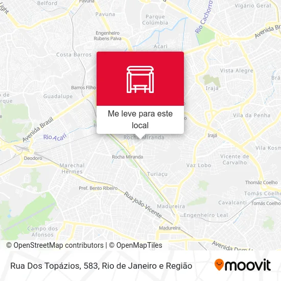 Rua Dos Topázios, 583 mapa