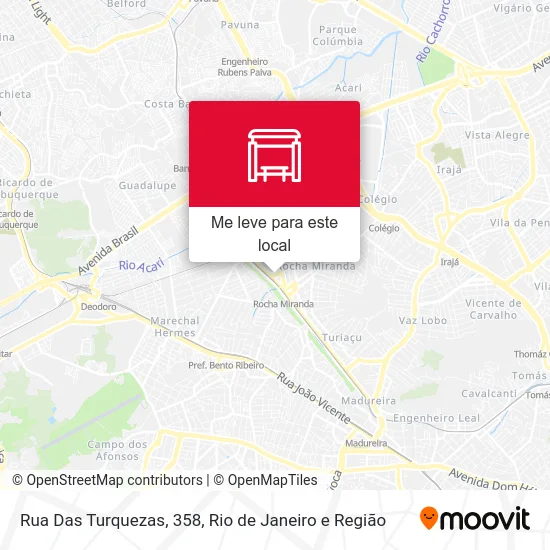Rua Das Turquezas, 358 mapa