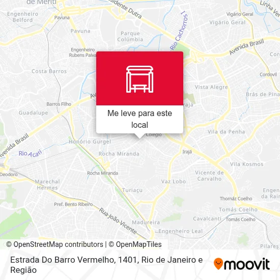 Estrada Do Barro Vermelho, 1401 mapa