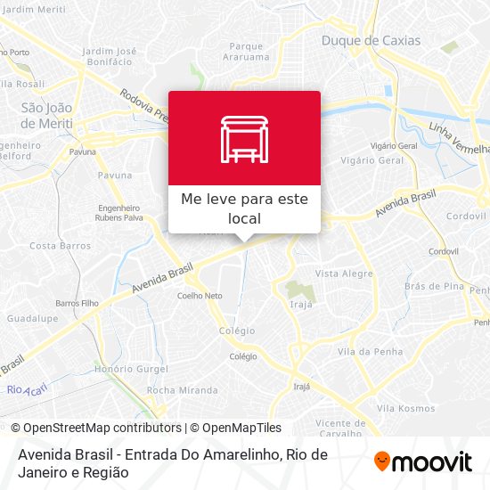 Avenida Brasil - Entrada Do Amarelinho mapa