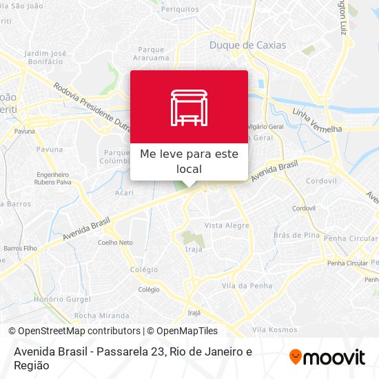 Avenida Brasil - Passarela 23 mapa