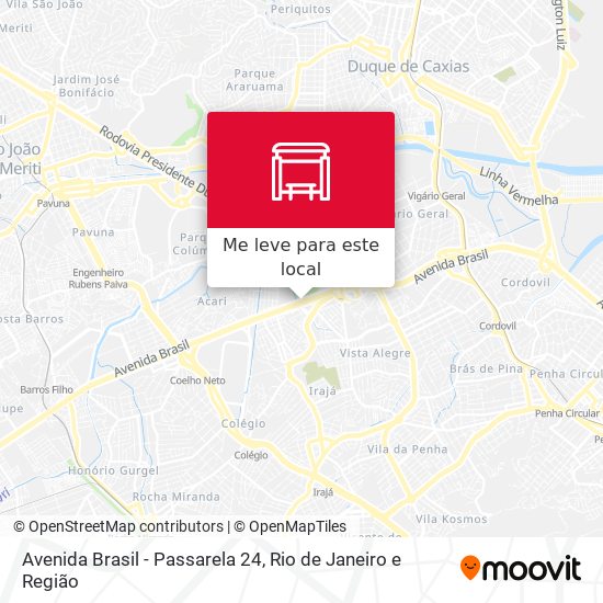 Avenida Brasil - Passarela 24 mapa