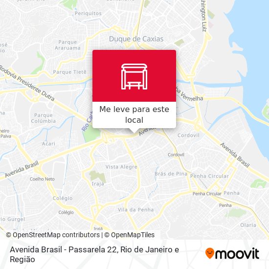 Avenida Brasil - Passarela 22 mapa