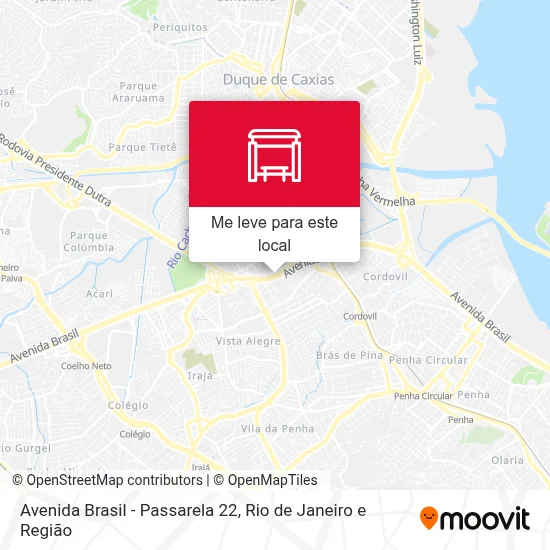 Avenida Brasil - Passarela 22 mapa