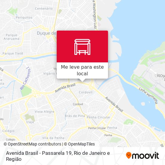 Avenida Brasil - Passarela 19 mapa