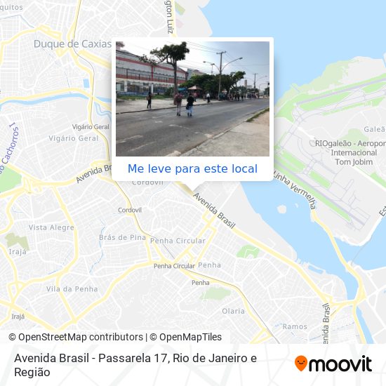 Avenida Brasil - Passarela 17 mapa