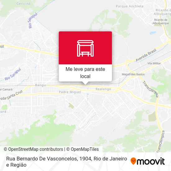 Rua Bernardo De Vasconcelos, 1904 mapa