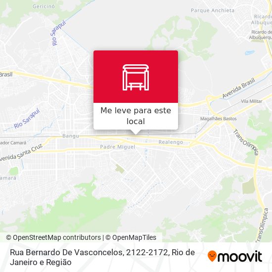 Rua Bernardo De Vasconcelos, 2122-2172 mapa