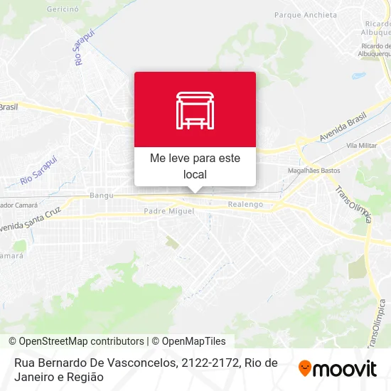 Rua Bernardo De Vasconcelos, 2122-2172 mapa