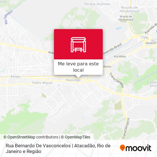 Rua Bernardo De Vasconcelos | Atacadão mapa