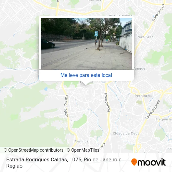 Estrada Rodrigues Caldas, 1075 mapa