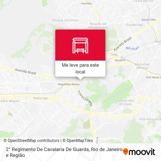 2° Regimento De Cavalaria De Guarda mapa