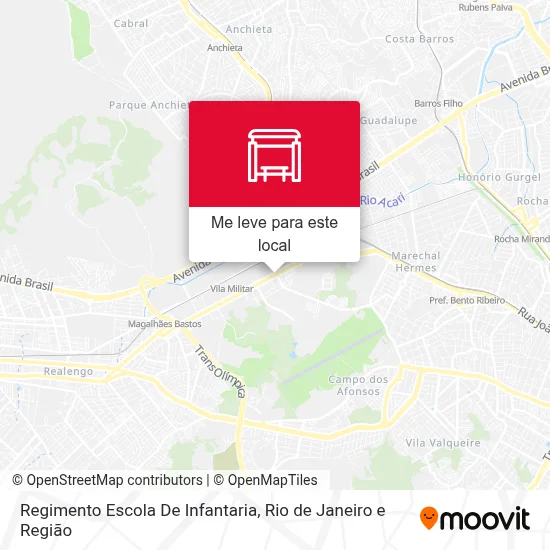 Regimento Escola De Infantaria mapa